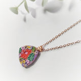 Winter Bloom Marga Clay Charm Necklace