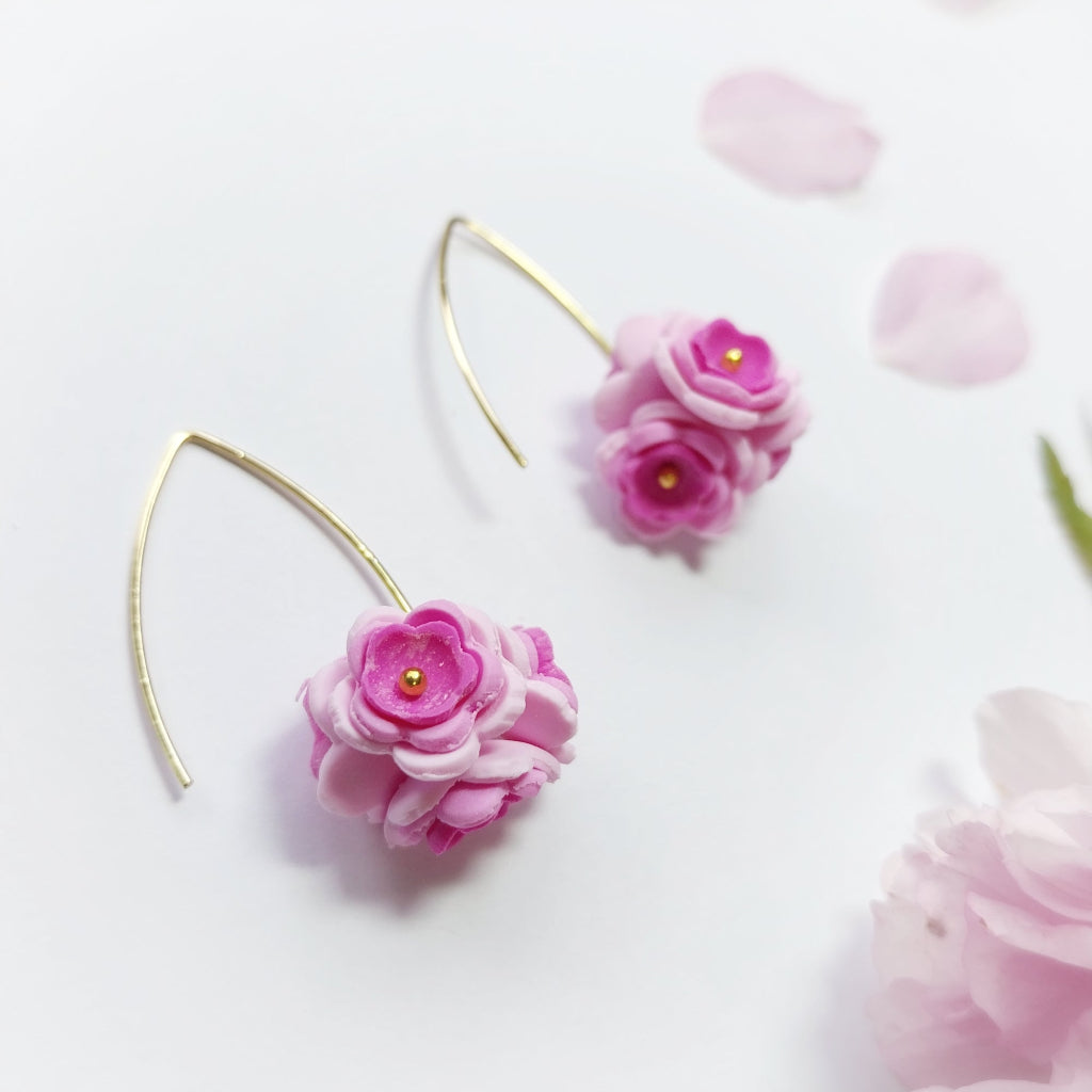 Cherry Blossom Dangly Earrings