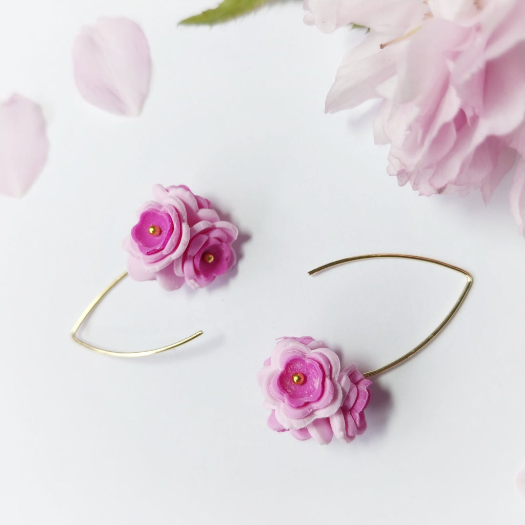 Cherry Blossom Dangly Earrings