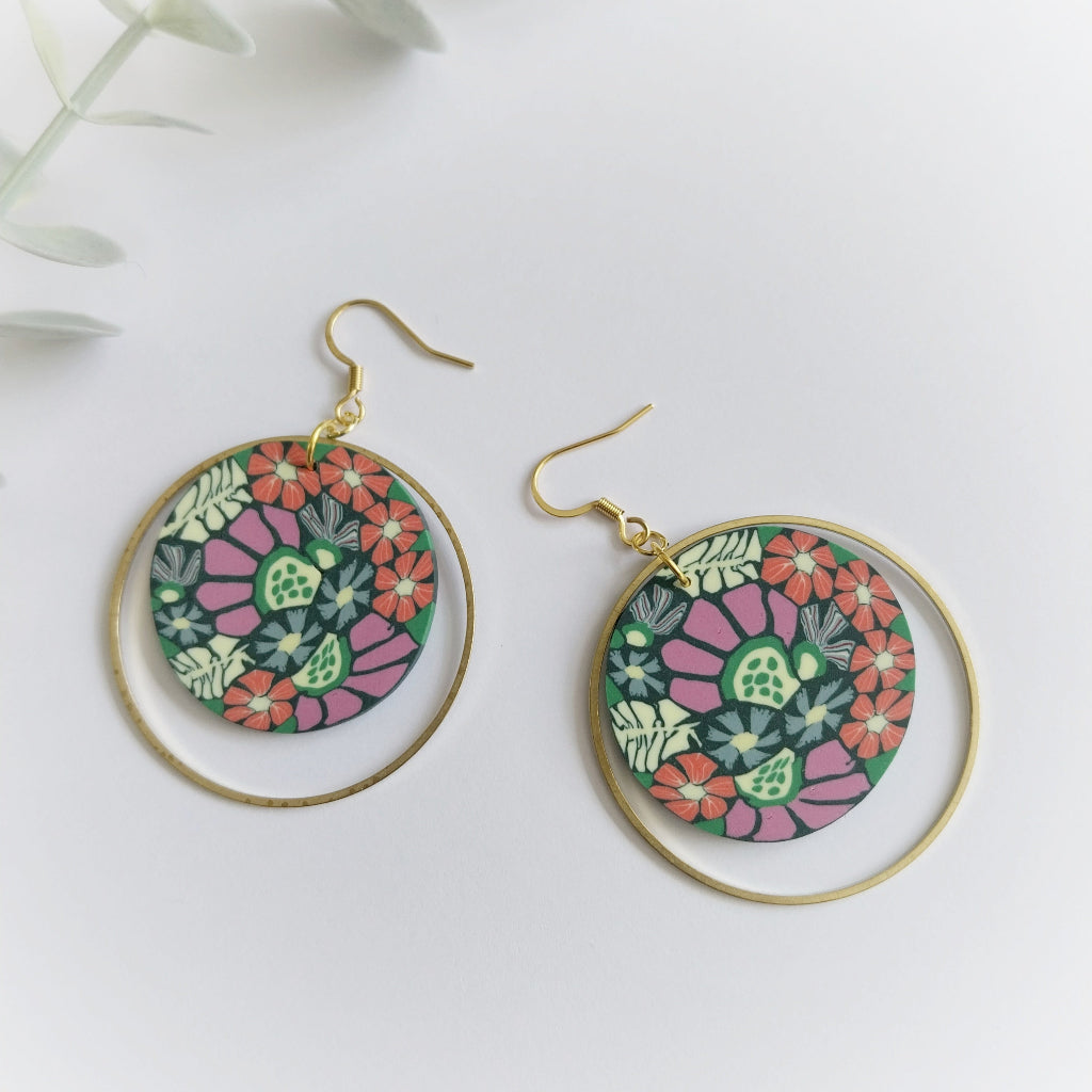 Luna Statement Earrings - Wildflowers