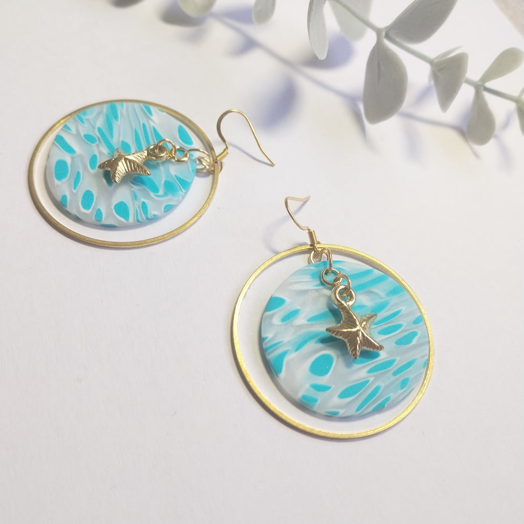 Luna Statement Earrings - Turquoise