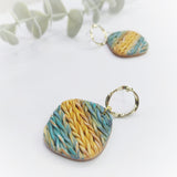 Knitted statement earrings