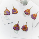 Large Marga Clay Earrings in Vibrant colours