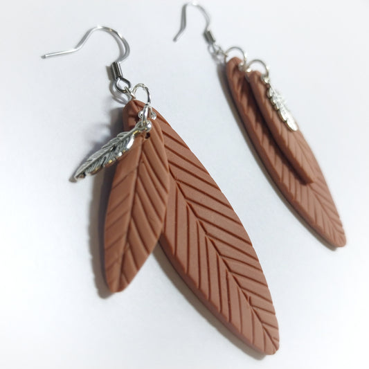 Leah Statement Earring - Mocha