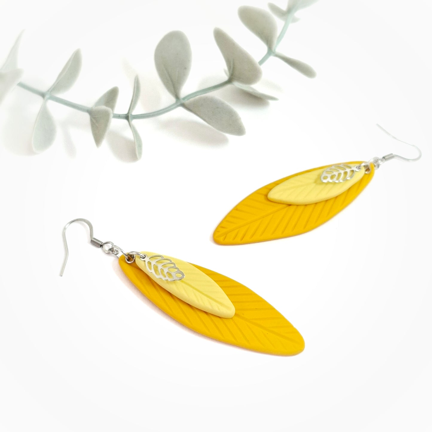 Leah Statement Earring - Mimosa Yellow