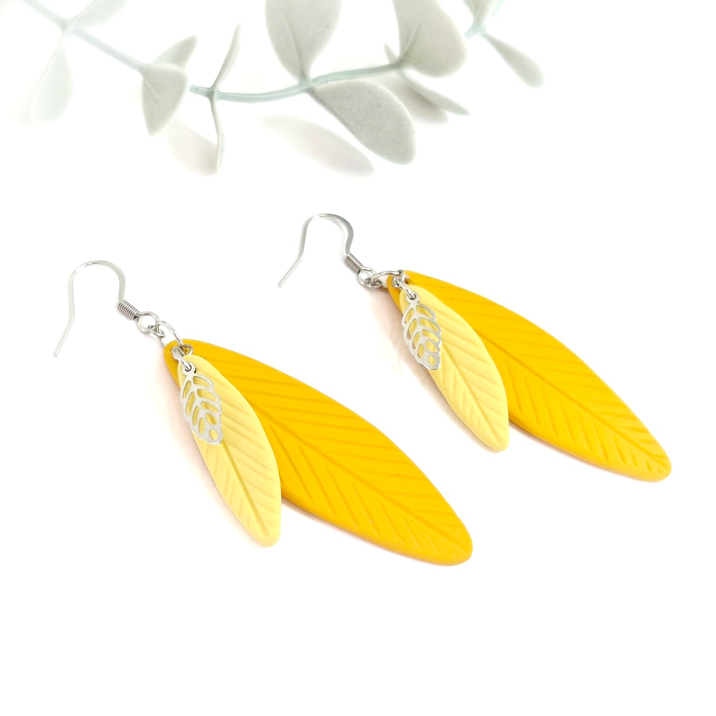 Leah Statement Earring - Mimosa Yellow