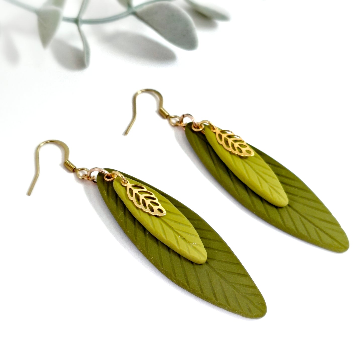 Leah Statement Earring - Green
