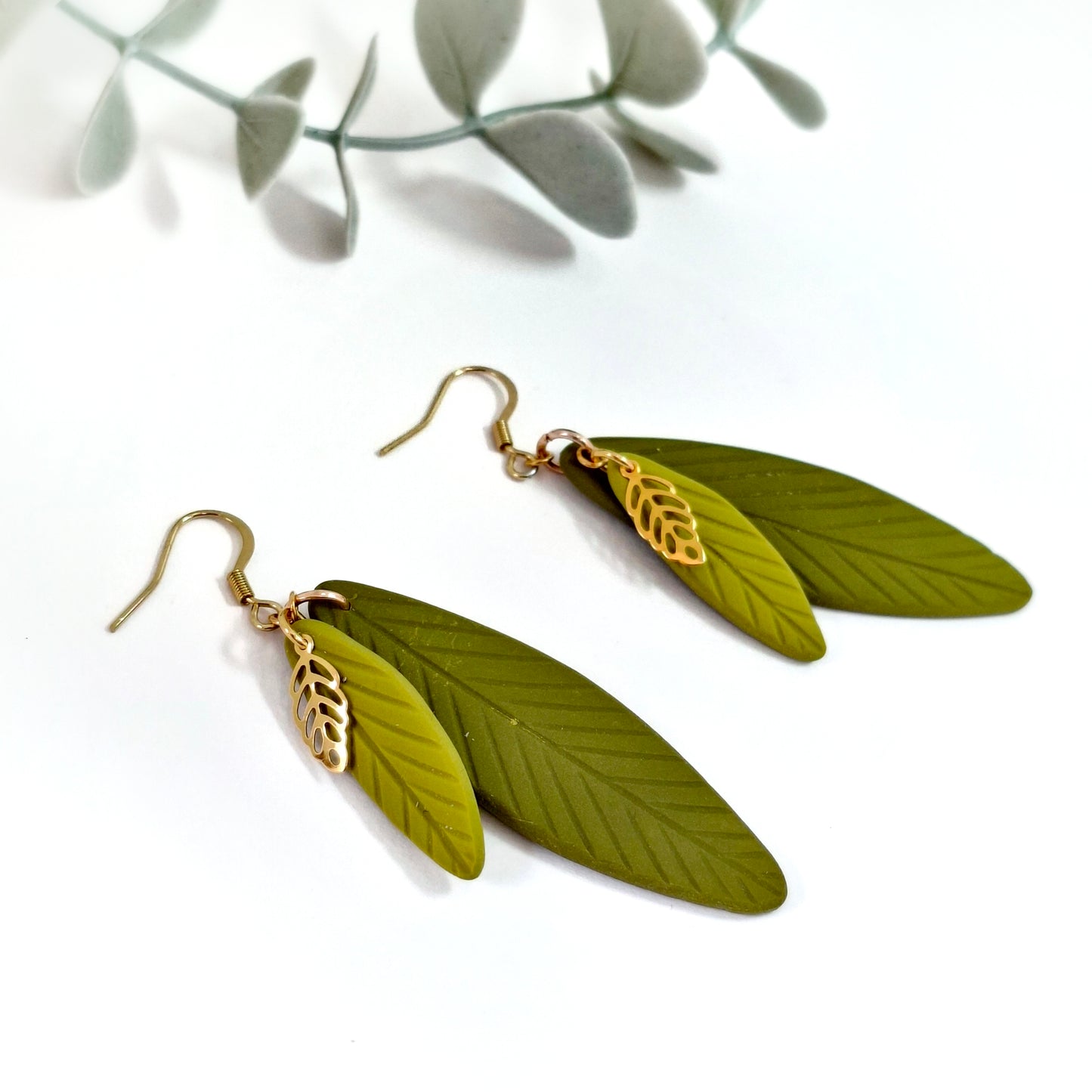 Leah Statement Earring - Green
