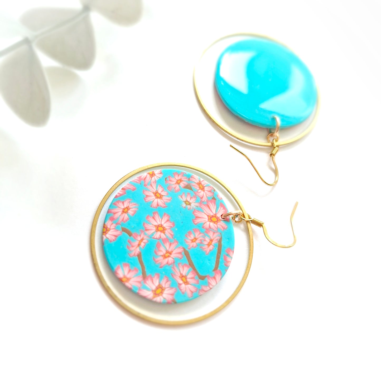 Luna Statement Earrings - Cherry Blossom