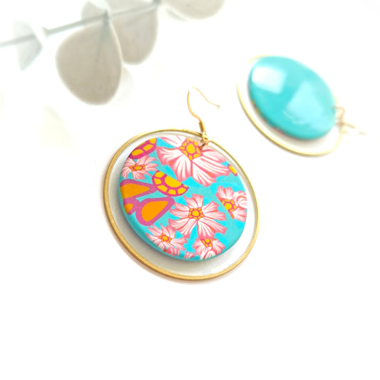 Luna Statement Earrings - Flower Power