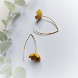 Freda earrings in Mustard Yellow