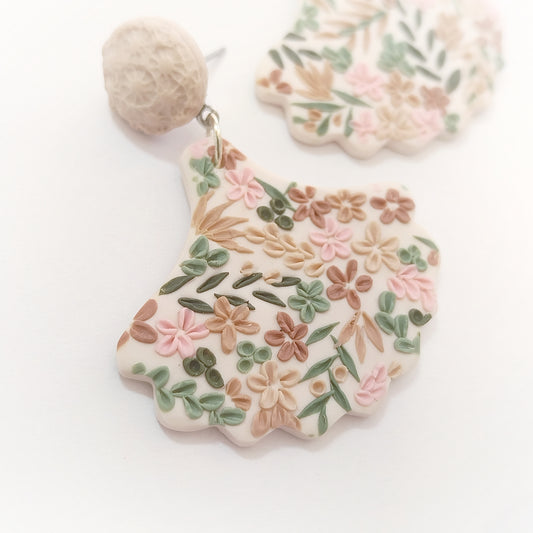Sophia Statement Earrings - Blush