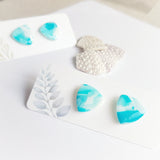 Small Marga Studs - turquoise marble