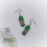 Floral Mini bar earrings