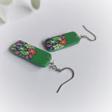 Floral Mini bar earrings